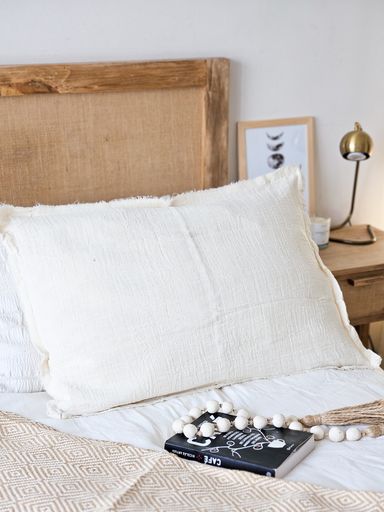 FUNDA DE ALMOHADON GASA 50X70 - NATURAL