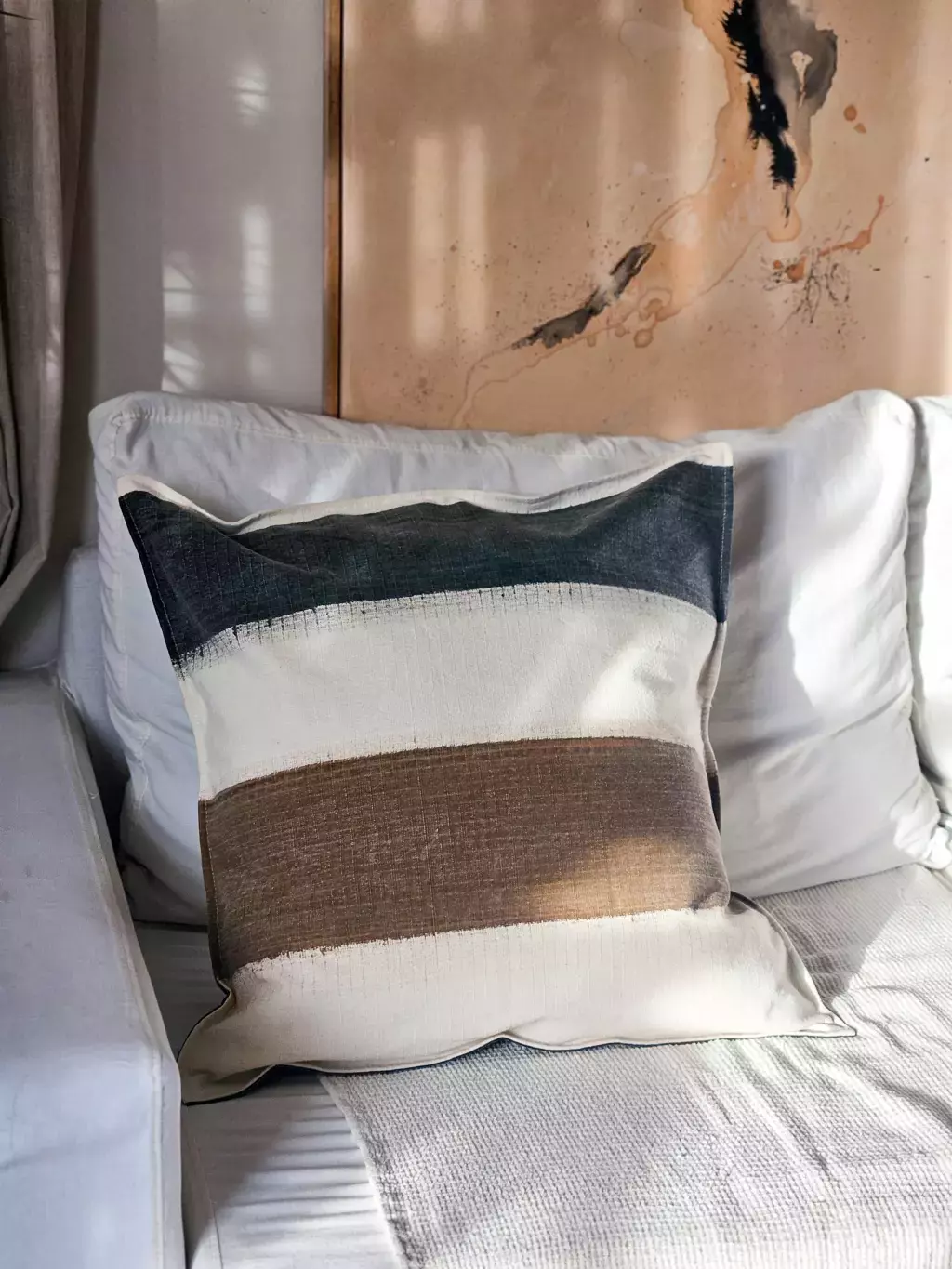 FUNDA DE ALMOHADON GUERNICA COMBINADO 60X60