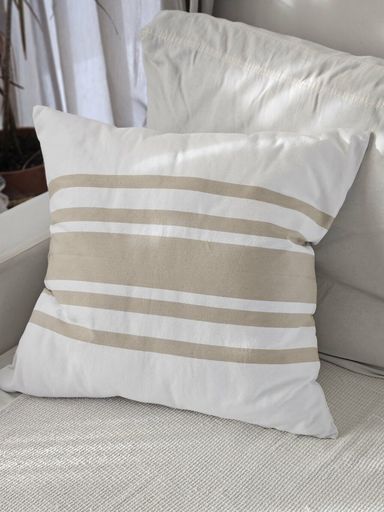 FUNDA DE ALMOHADON SANTURCE TUSSOR BEIGE-ÓPTICO 60X60