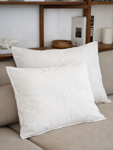 FUNDA DE ALMOHADON TUSSOR OFF WHITE 50X70