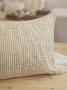 FUNDA DE ALMOHADON TUSSOR YUTE RED NATURAL 60X40