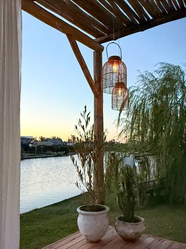 Fanal solar rattan Praga Natural Large