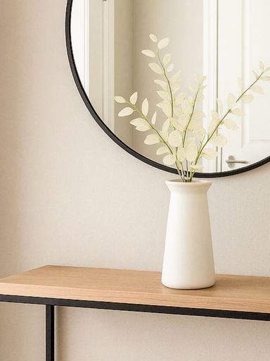 [AAH126] Florero Ceramica White 20x10 cm