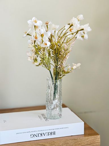[AAH255] Florero de Vidrio Rugoso 5x13 cm