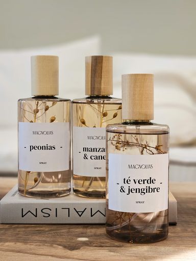 HOME SPRAY CON TAPA MADERA TE VERDE Y JENGIBRE
