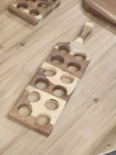 HUEVERA DE MADERA GRANDE 42X11 CM