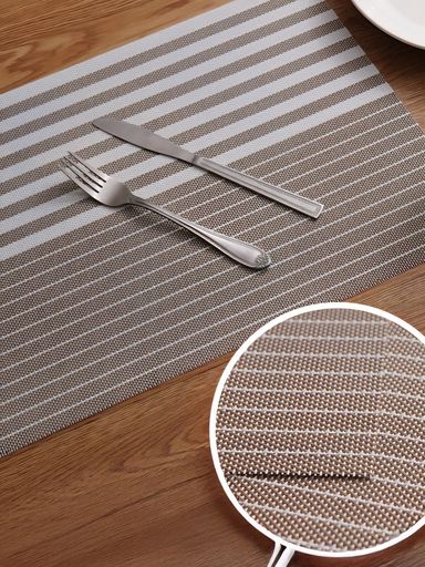 Individual rayas gruesas y finas beige