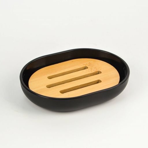 JABONERA NEGRA CON BAMBOO