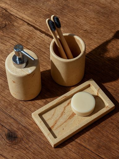 JABONERA SIMIL MARMOL BEIGE