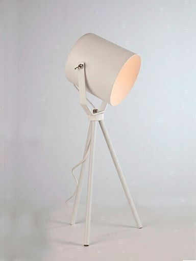 LAMPARA TACHO CHICO TRIPODE BLANCO