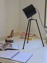 LAMPARA TRIPODE DE ESCRITORIO 55 CM BLANCO MATE