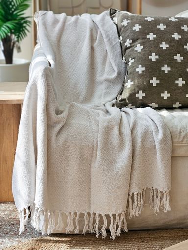 MANTA THROW BLANCO 125X150