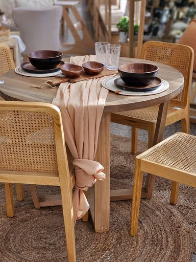 [AAB557.0] MESA DE COMEDOR 120 CM ALAMO REDONDA