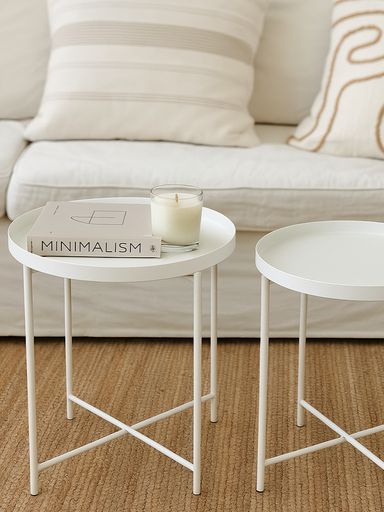 MESA RATONA CHAPA BLANCO 33 CM