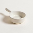 MINI DIP REDONDO CON ASA DE CERAMICA CREAM