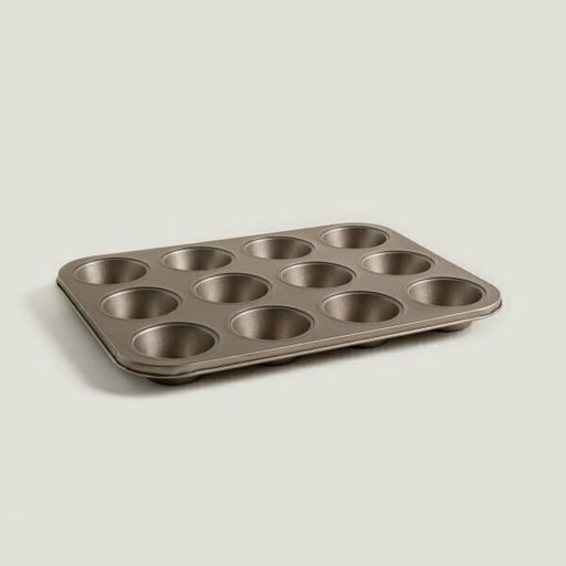 MOLDE PARA MUFFINS X 12 CHAMPAGNE