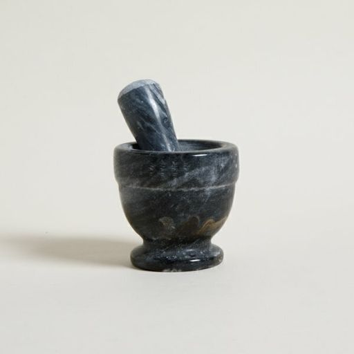 MORTERO COPA ANDHRA DE MARMOL NEGRO