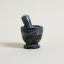 MORTERO COPA ANDHRA DE MARMOL NEGRO
