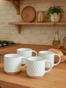 MUG BLANCO CON DORADO 350 ML Puntitos