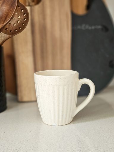 MUG BOMBE JASPEADO BEIGE