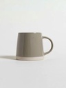 MUG CONICO CON BASE BEIGE Y GRIS