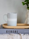 MUG DE PORCELANA HARARE GRIS 350 ML
