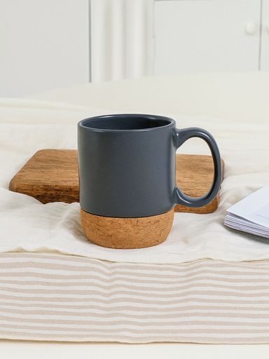 MUG GREY BASE DE CORCHO