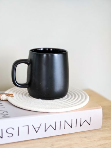 MUG LISO NEGRO 430 ML