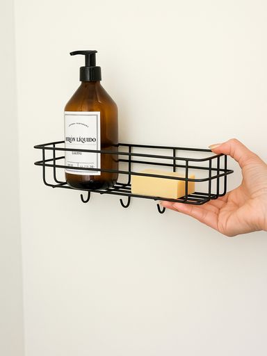 ORGANIZADOR DE BAÑO NEGRO