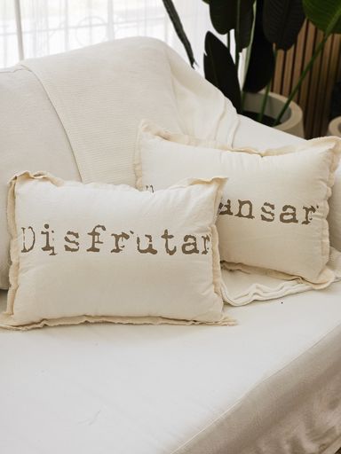 PACK X2 ALMOHADONES DISFRUTAR DESCANSAR ALMOHADONES