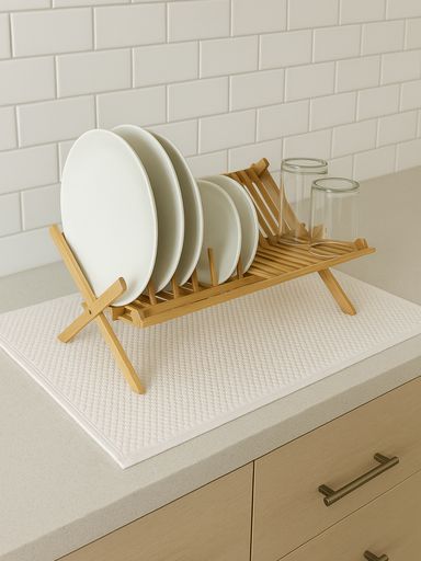 PAÑO SECAPLATOS PANAL LISO NATURAL