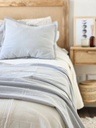 PIE DE CAMA - GRIS PERLA 2.40