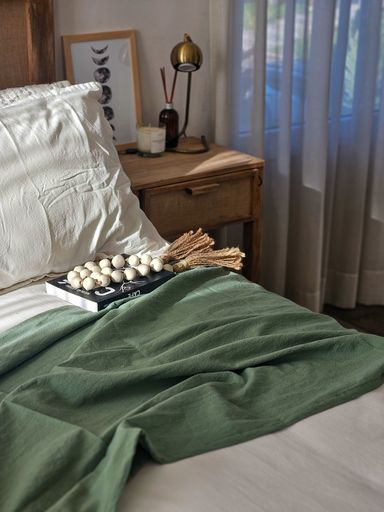 PIE DE CAMA - VERDE MUSGO 2.70