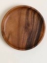 PLATO REDONDO ACACIA 20 CM