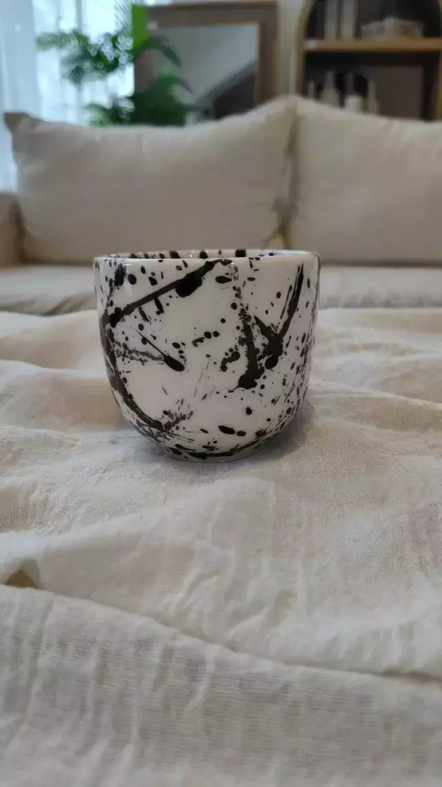 POCILLO DE CAFÉ BALI NEGRO