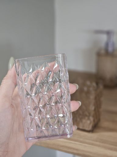 PORTA CEPILLO GLAMOUR Transparente