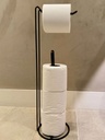 PORTA PAPEL HIGIENICO METALICO NEGRO