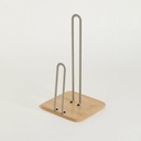 PORTA ROLLO GRIS BASE BAMBOO