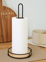 PORTA ROLLO NEGRO BASE BAMBOO