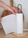 PORTA ROLLOS MADERA BASE BAMBU 15 X 33 CM