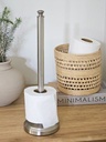 PORTARROLLO VERTICAL NICKEL 62CM