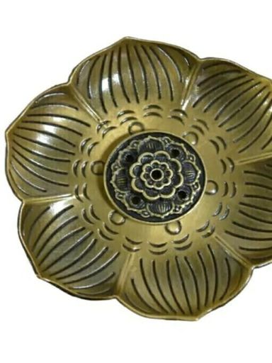 PORTASAHUMERIO DE METAL FLOR