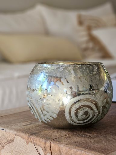 PORTAVELA DE VIDRIO 9 CM