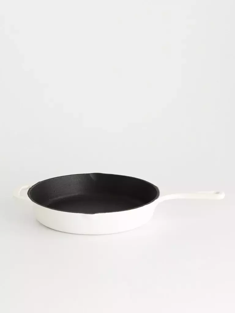 SARTEN DE HIERRO ENLOZADO 26 CM BLANCO