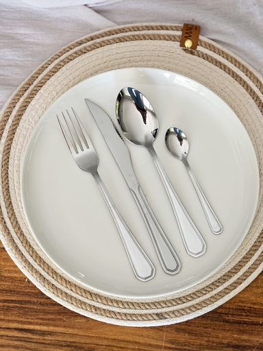 SET CUBIERTOS 24 PIEZAS PARIS SILVER