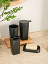 SET X 4 BAÑO NEGRO PLASTICO