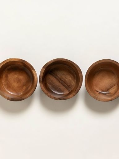 SET X3 COPETINEROS CONICOS ACACIA MANILA BLACK
