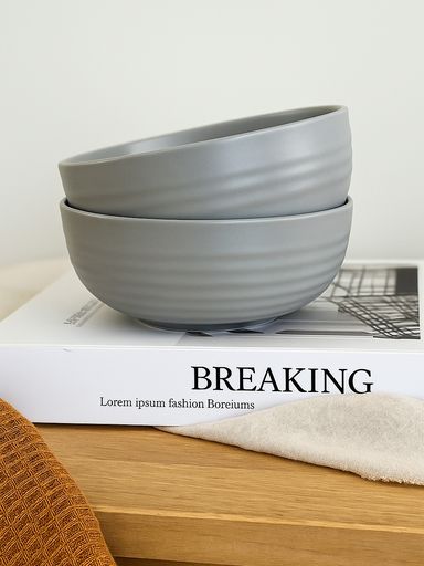 SET X6 BOWL FUSHION GREY