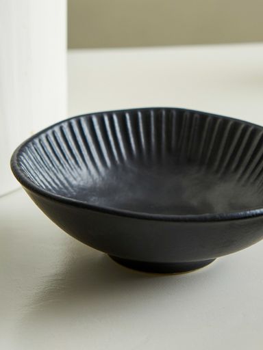 SET X6 BOWL ORGANICA LINHAS NEGRO 370ML