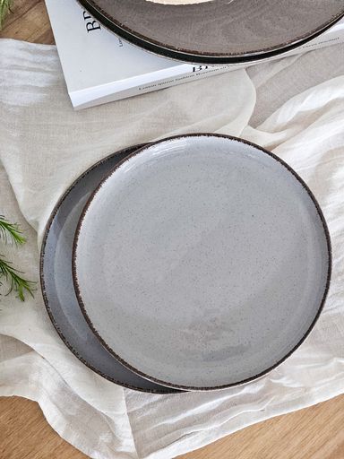 SET X6 PLATO PLAYO 27 CM MODERNA GREY